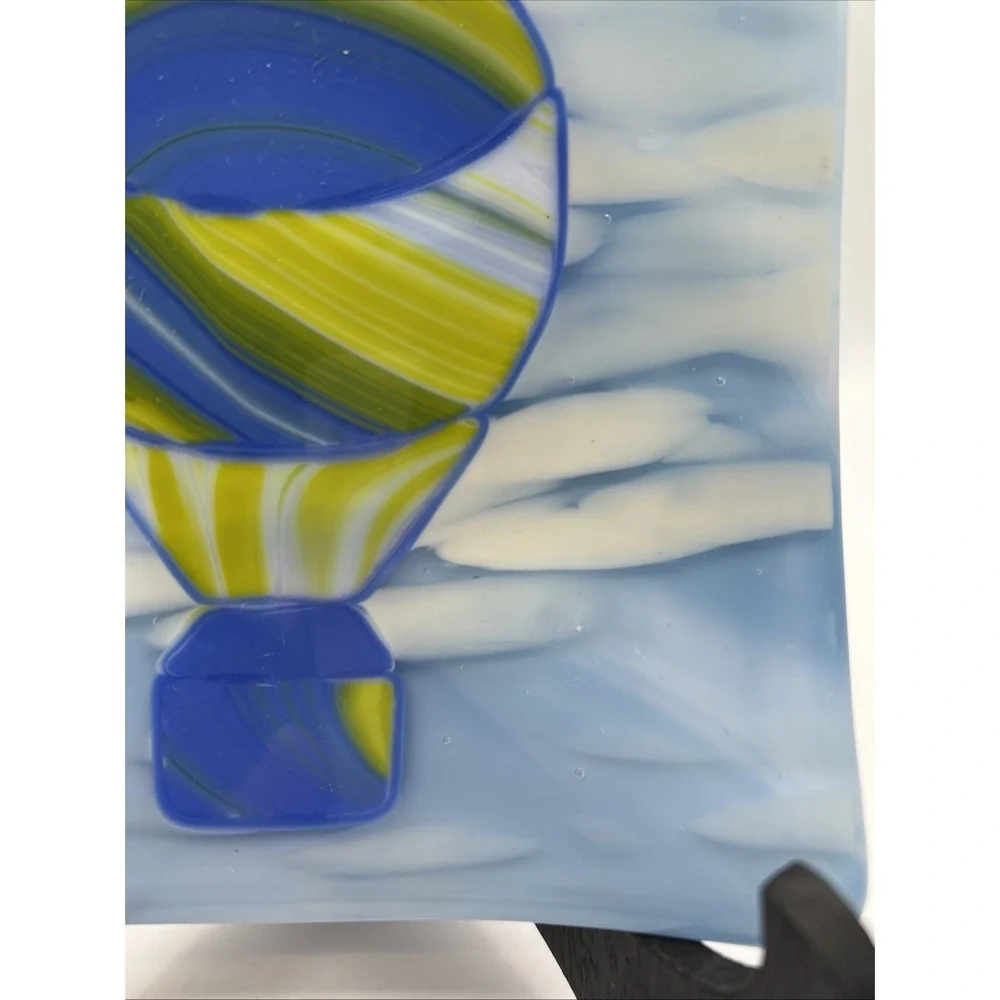 Fused Art Glass Hot Air Balloon 6